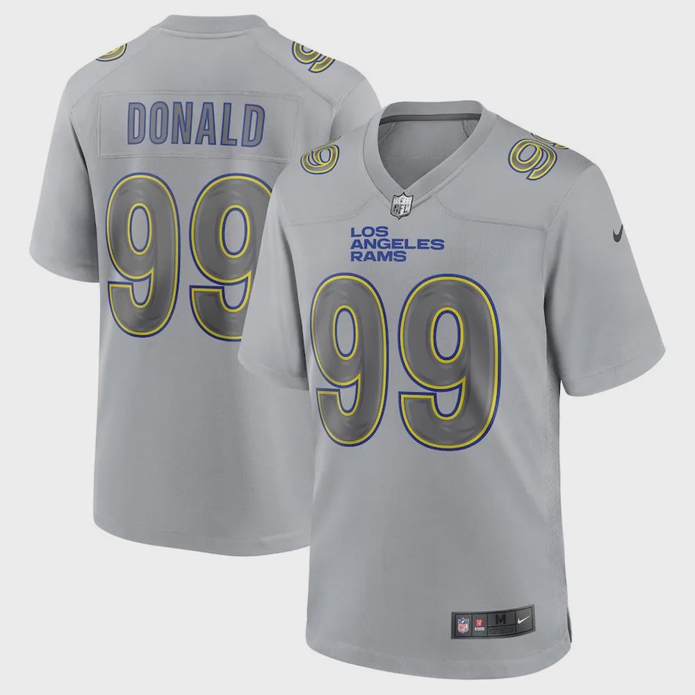 Aaron Donald 99 Los Angeles Rams Atmosphere Fashion Game Jersey – Gray