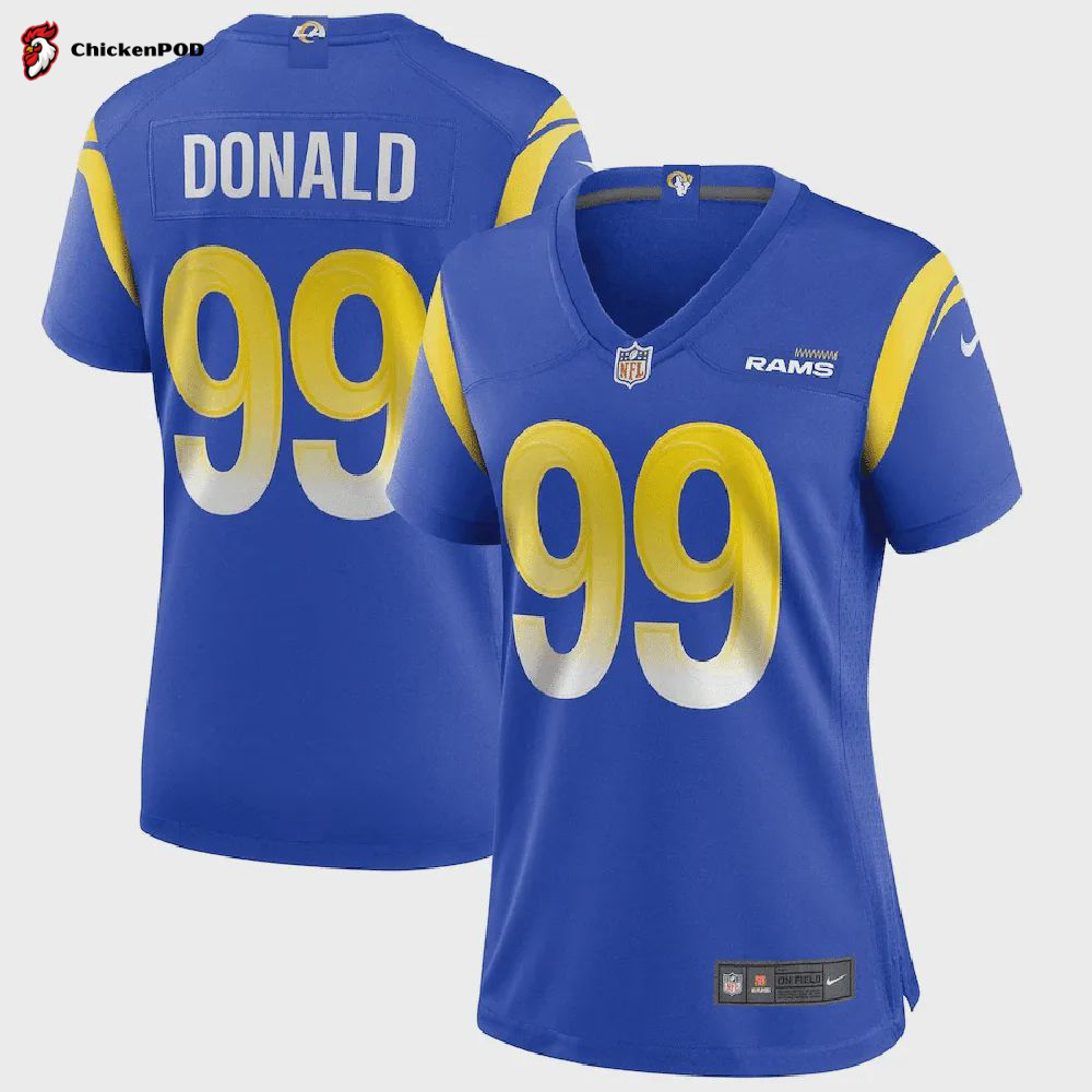 Aaron Donald 99 Los Angeles Rams Youth Atmosphere Game Jersey – Gray