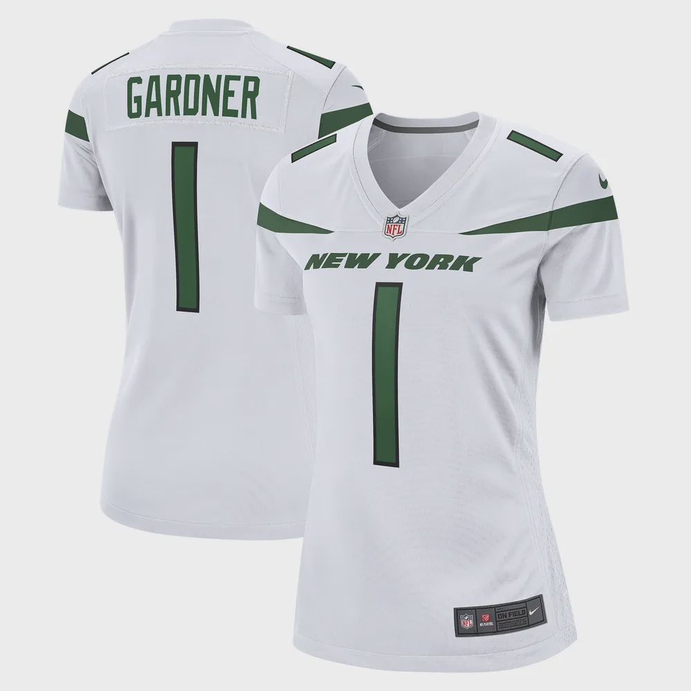 Ahmad Sauce Gardner 1 New York Jets Women’s 2022 Draft First Round Pick Game Jersey In White