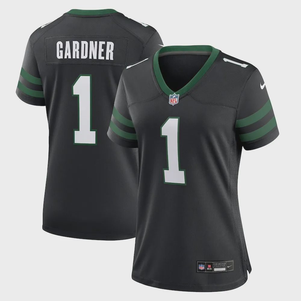 Ahmad Sauce Gardner 1 New York Jets Women’s Player Game Jersey – Legacy Black