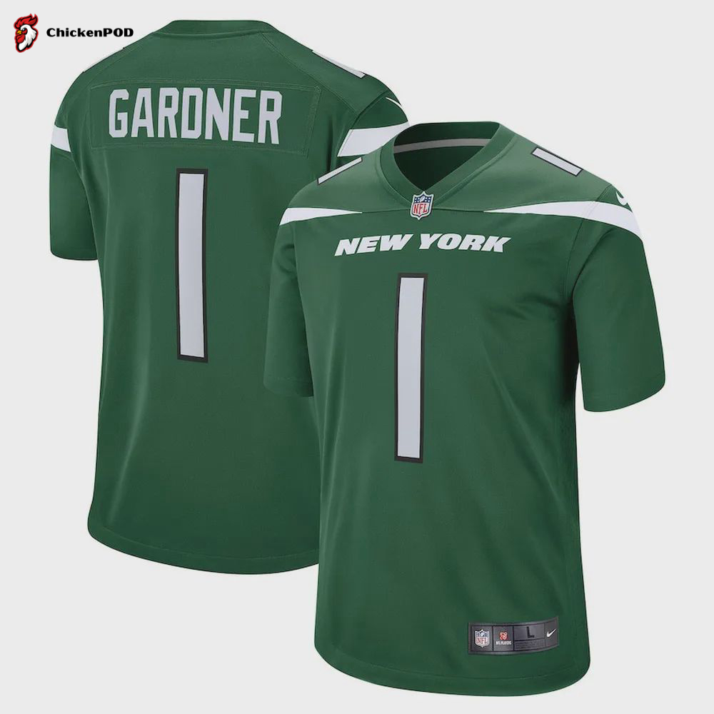 Ahmad Sauce Gardner 1 New York Jets Youth 2022 Draft First Round Pick Game Jersey In Gotham Green