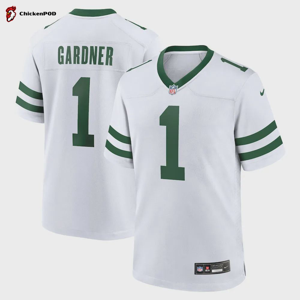 Ahmad Sauce Gardner 1 New York Jets YOUTH Game Jersey – White