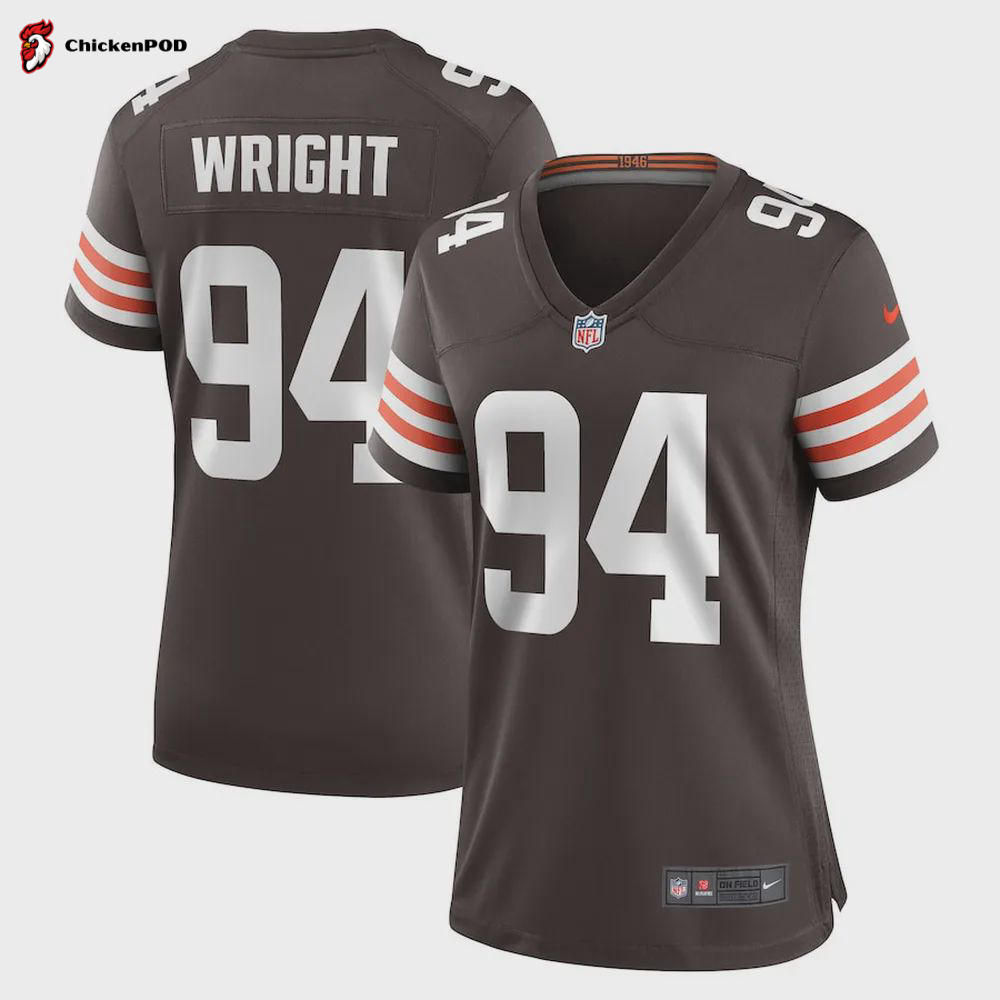 Alex Wright Cleveland Browns Women’s Game Player Jersey – Brown