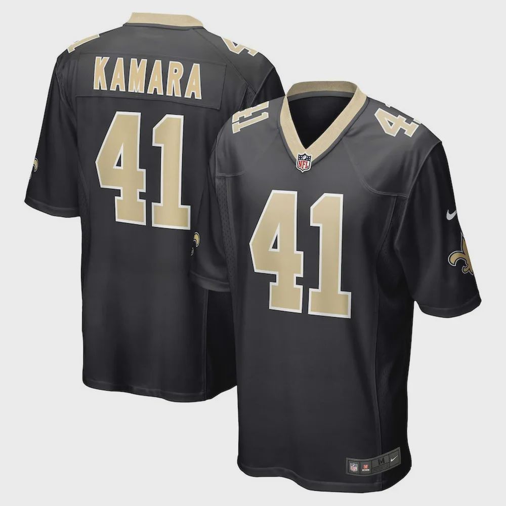 Alvin Kamara 41 New Orleans Saints Men’s Game Jersey – Black