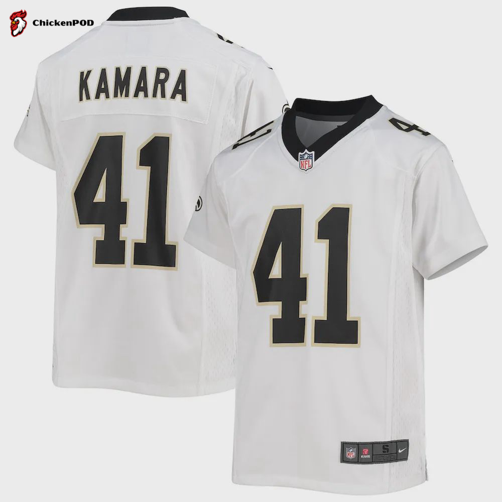 Alvin Kamara 41 New Orleans Saints Men’s Game Jersey – Black