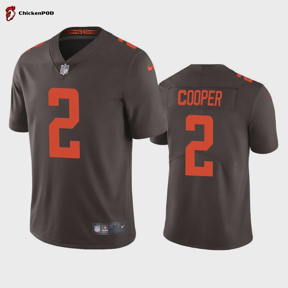 Amari Cooper 2 Cleveland Browns Alternate Game Jersey – Brown Jersey