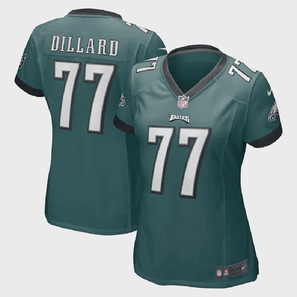 Andre Dillard 77 Philadelphia Eagles Women’s Game Jersey – Midnight Green