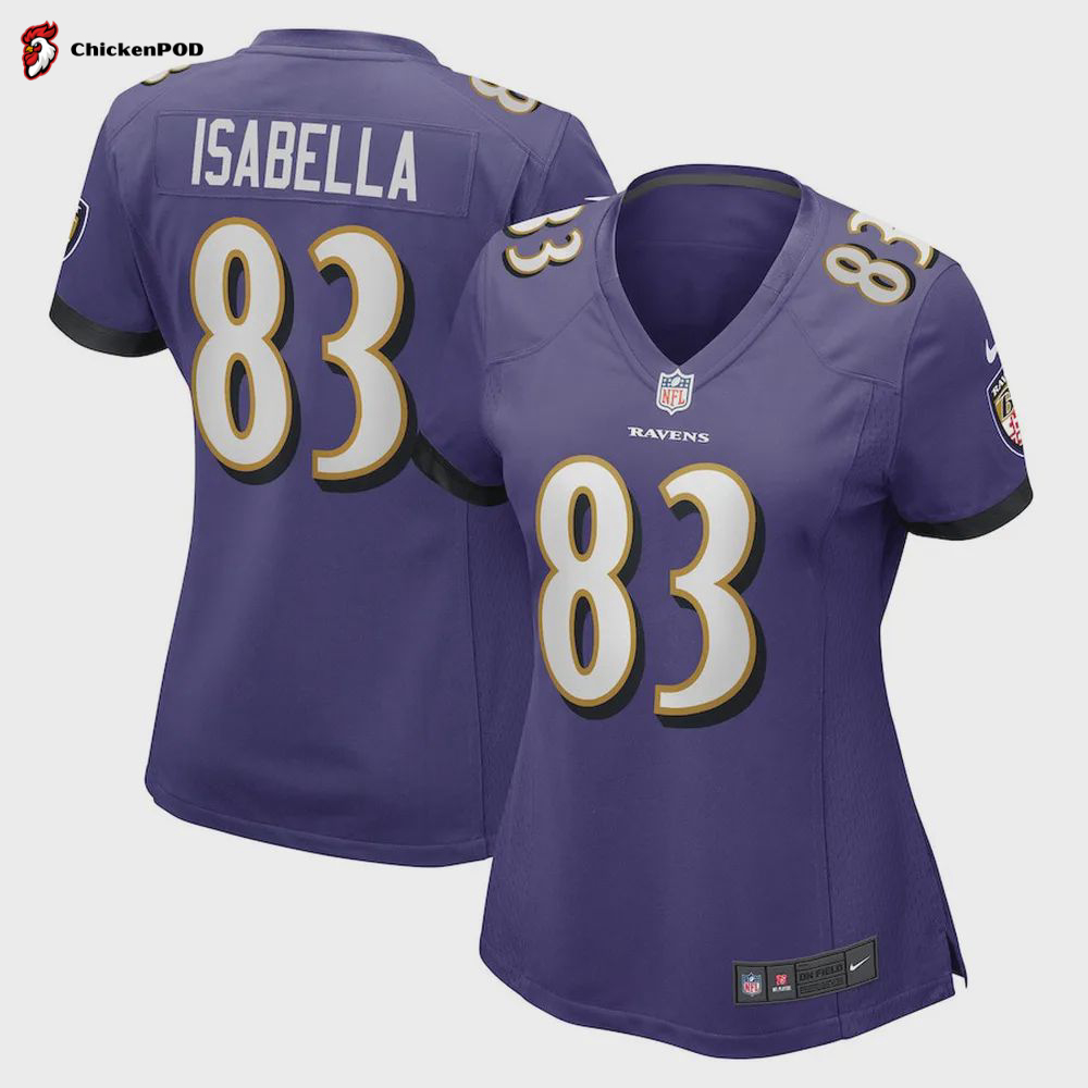 Andy Isabella Baltimore Ravens Women’s Home Game Player Jersey – Purple