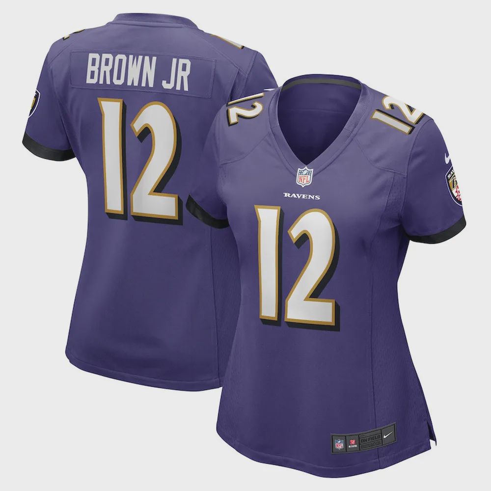 Anthony Brown Baltimore Ravens Women’s Player Game Jersey – Purple