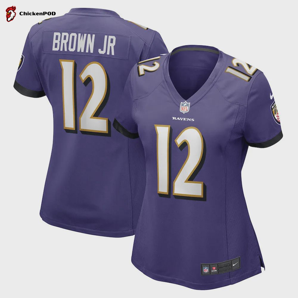 Anthony Brown Baltimore Ravens Women’s Player Game Jersey – Purple