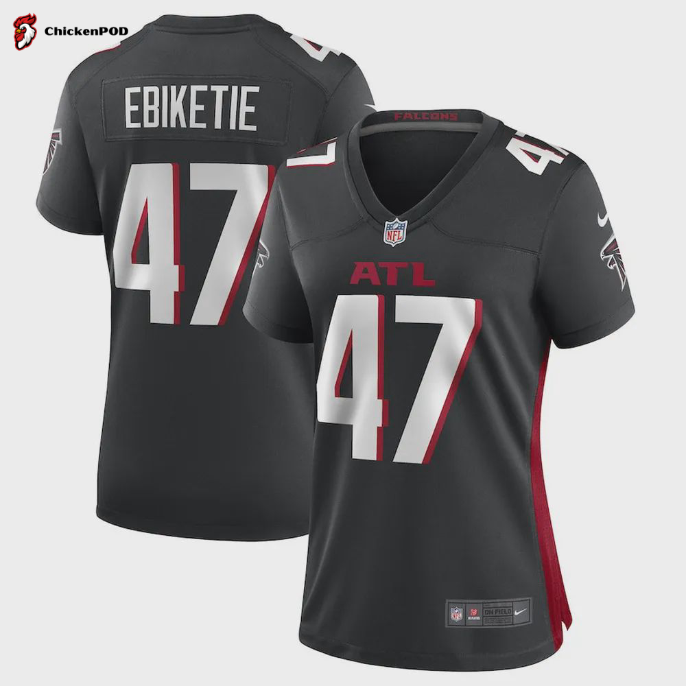 Arnold Ebiketie Atlanta Falcons Women’s Game Player Jersey – Black