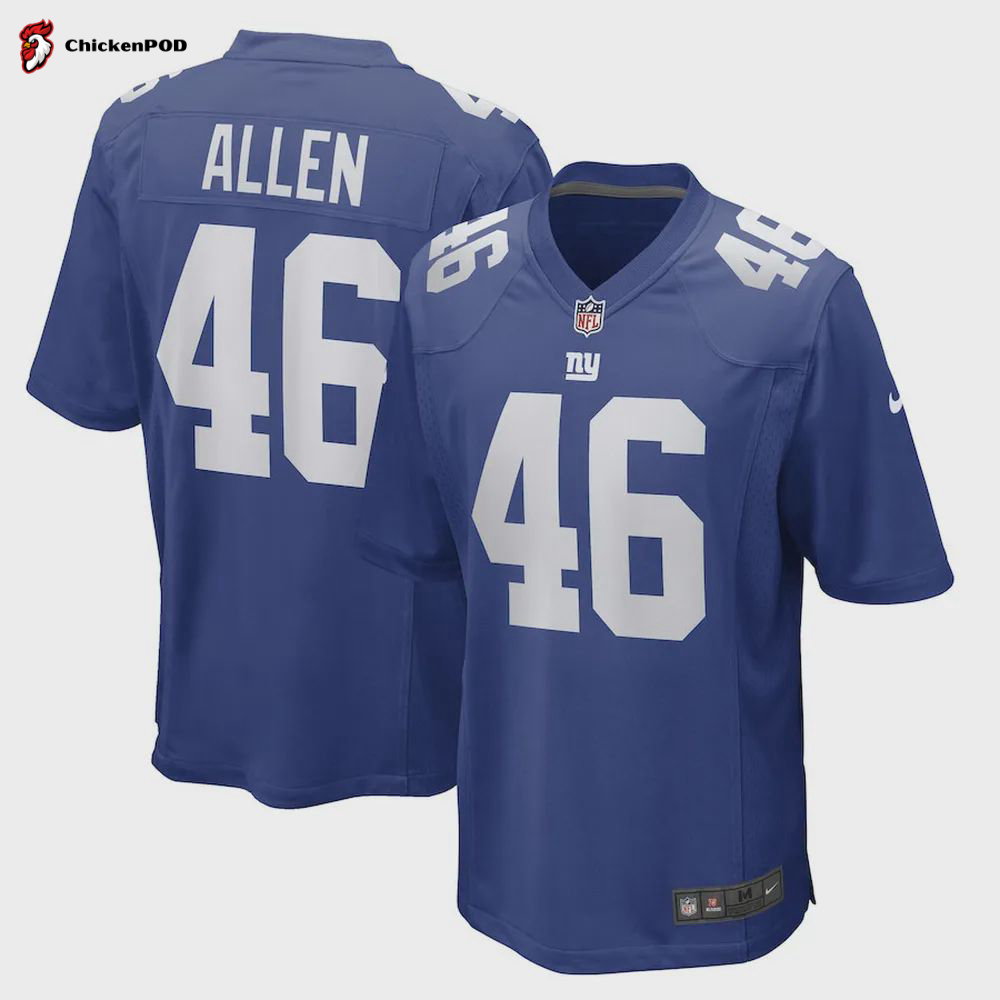 Austin Allen New York Giants Women’s Game Player Jersey – Royal