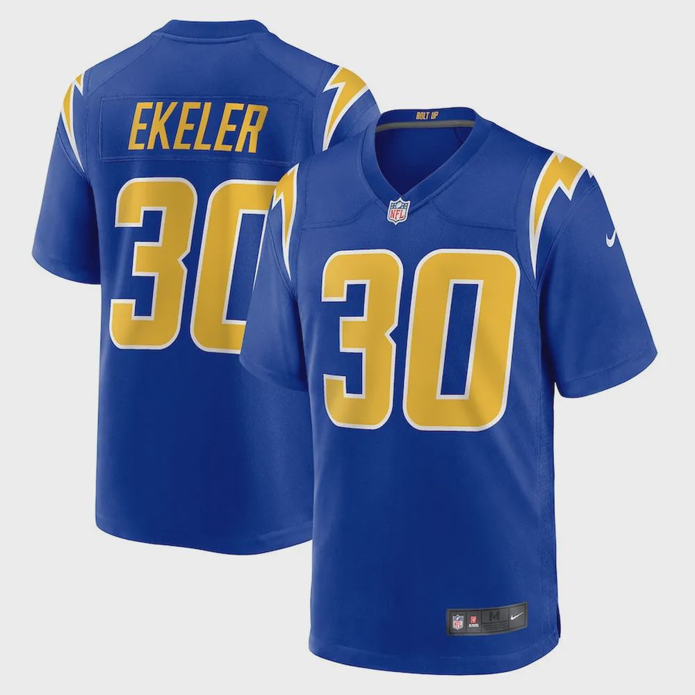 Austin Ekeler 30 Los Angeles Chargers Game Jersey – Royal