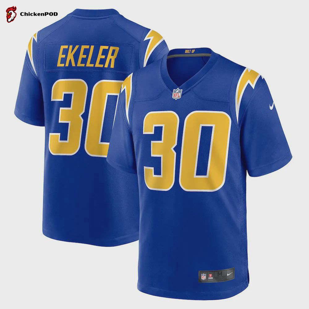 Austin Ekeler 30 Los Angeles Chargers Game Jersey – Royal