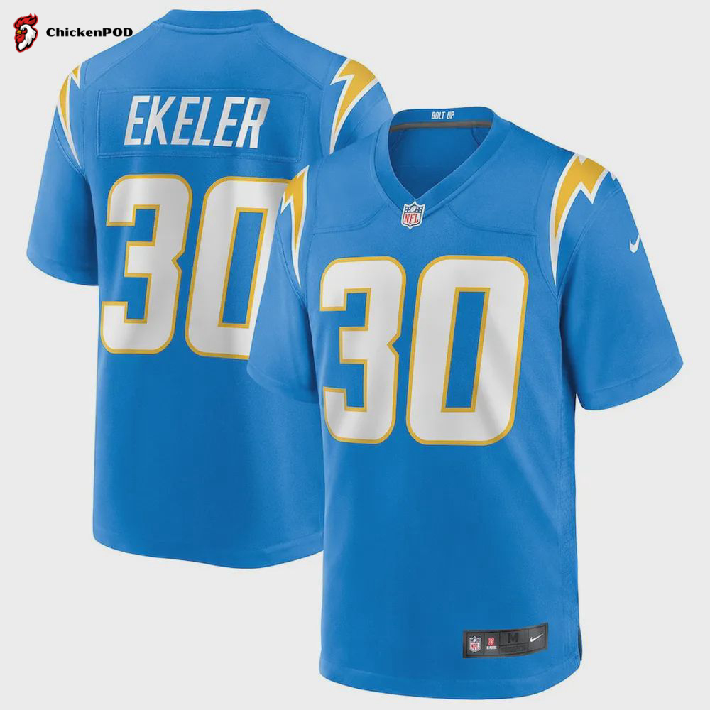 Austin Ekeler 30 Los Angeles Chargers Women’s Game Jersey – Royal