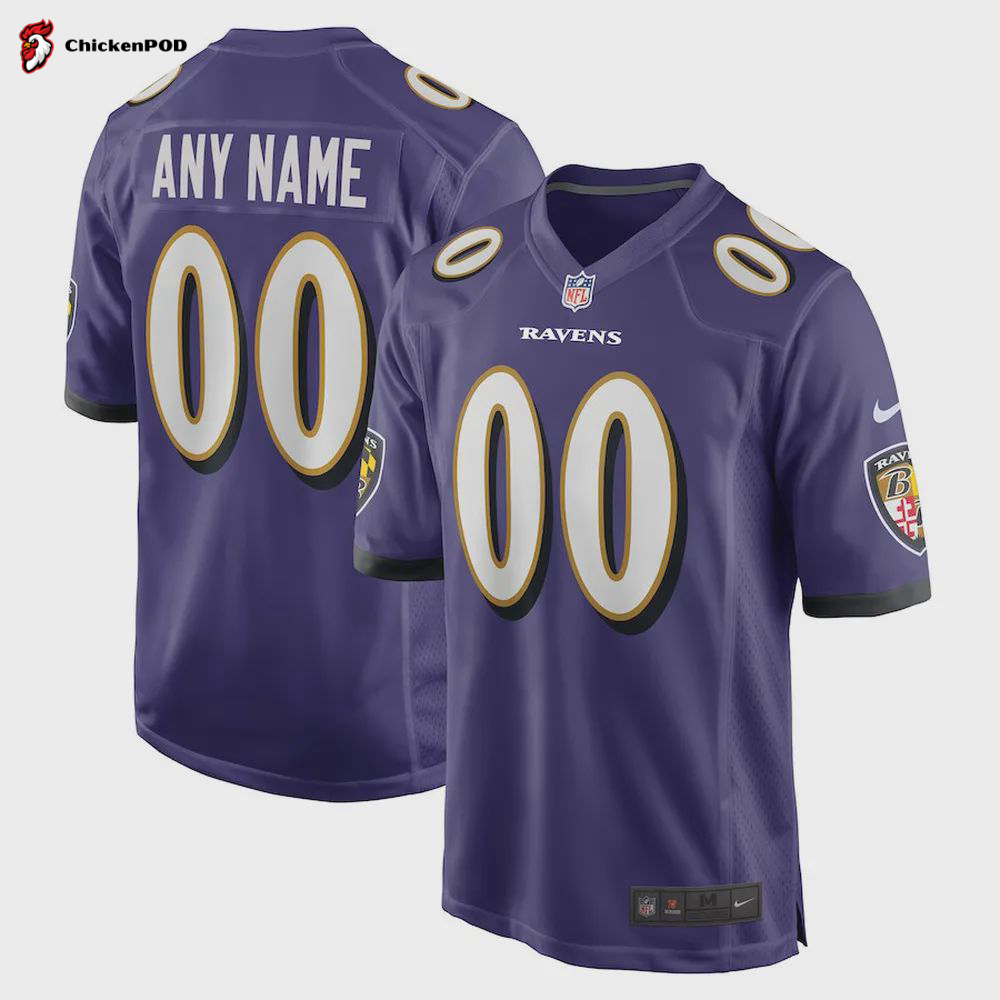 Baltimore Ravens Za’Darius Smith 55 Alternate Game Jersey – Black Jersey