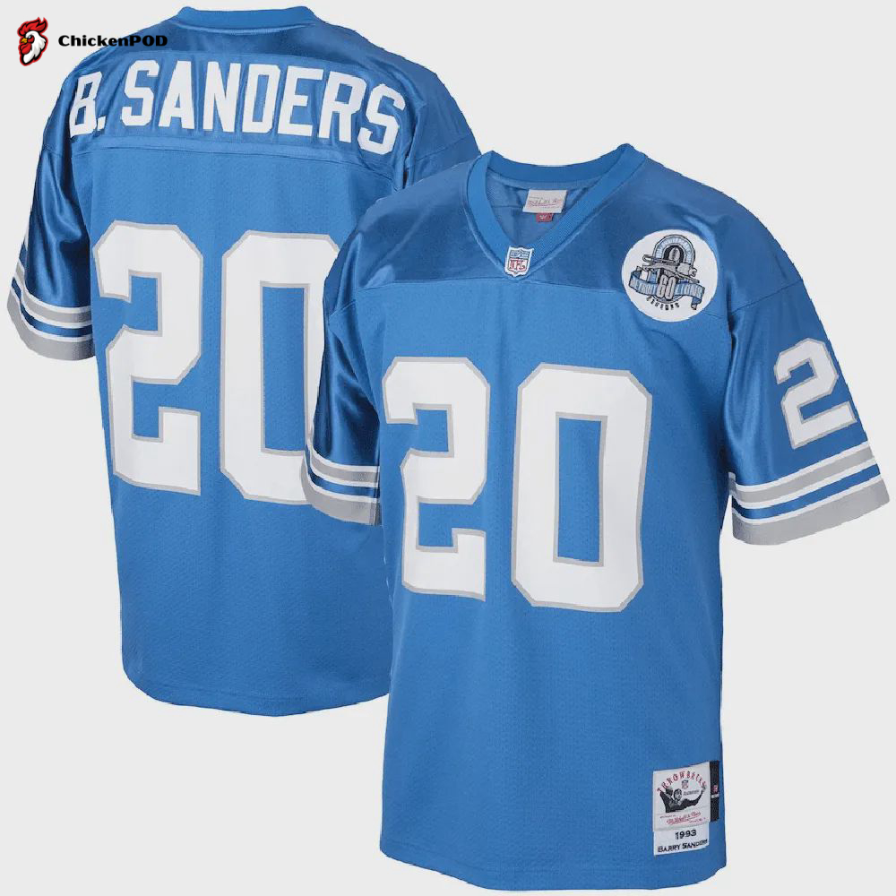 Barry Sanders 20 Detroit Lions Women’s Player Game Jersey – Black