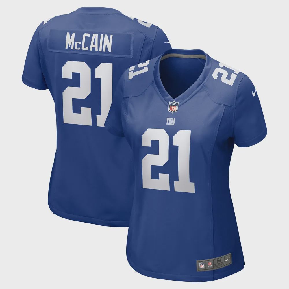 Bobby McCain 21 New York Giants Women’s Game Jersey – Royal