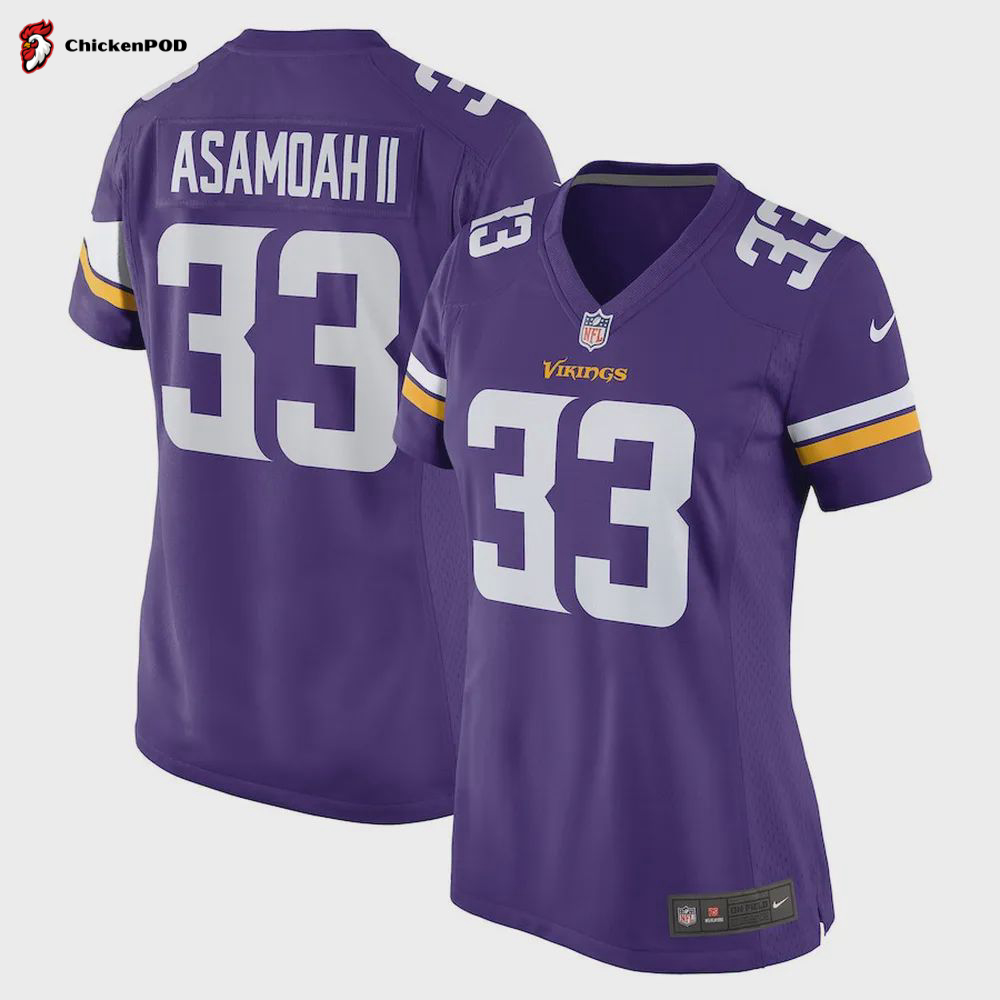 Brian Asamoah Minnesota Vikings Women’s Player Game Jersey – Purple