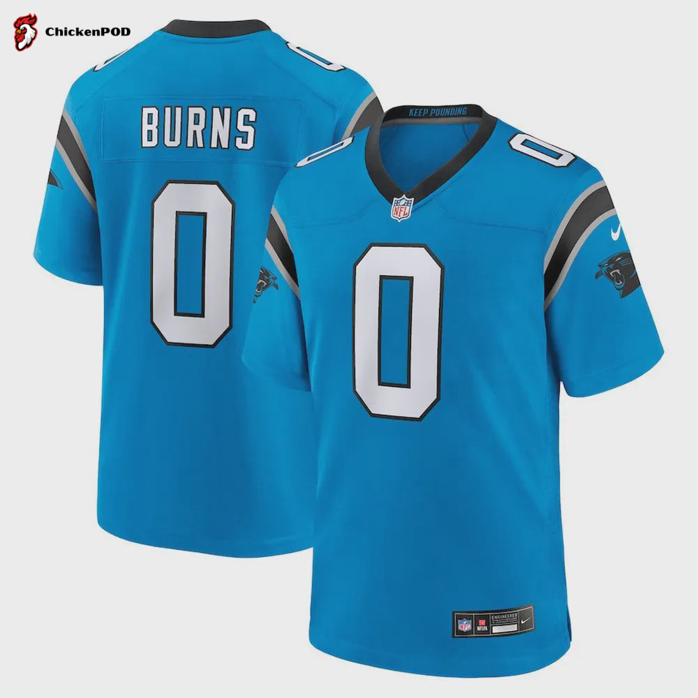 Brian Burns 53 Carolina Panthers Youth Game Jersey – Black