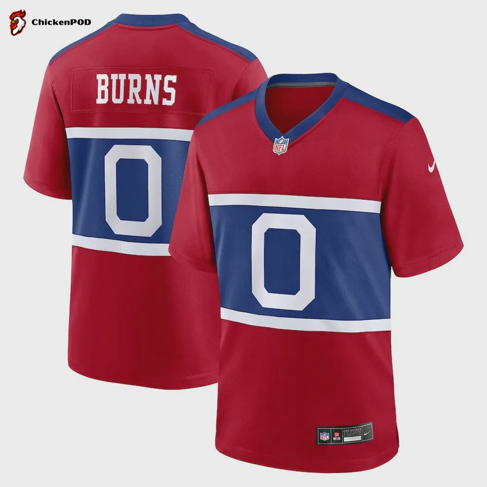 Brian Burns 0 New York Giants Alternate Player Game Jersey – Century Red