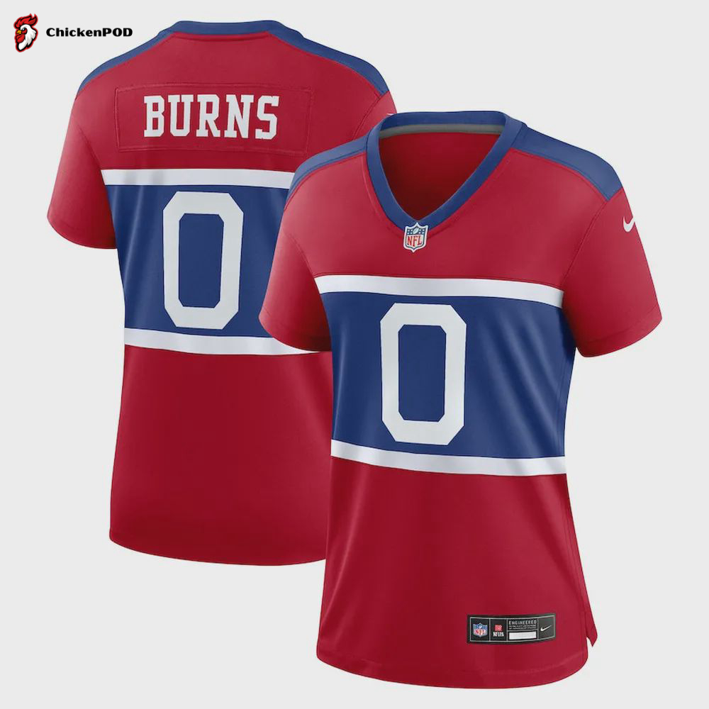 Brian Burns 0 New York Giants Women’s Alternate Player Game Jersey – Century Red