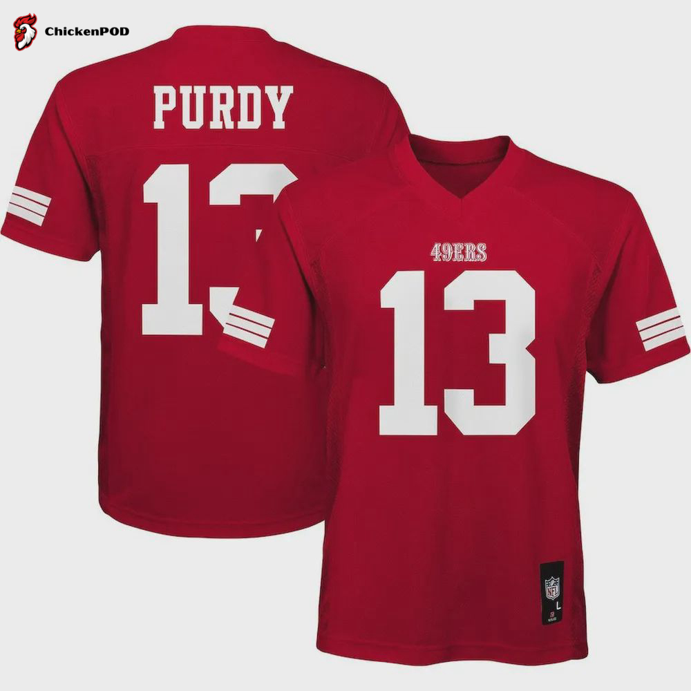 Brock Purdy 13 San Francisco 49ers Women’s Alternate Game Player Jersey – Scarlet