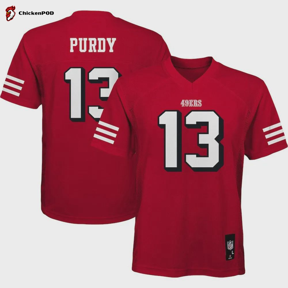 Brock Purdy 13 San Francisco 49ers Player Jersey – Scarlet