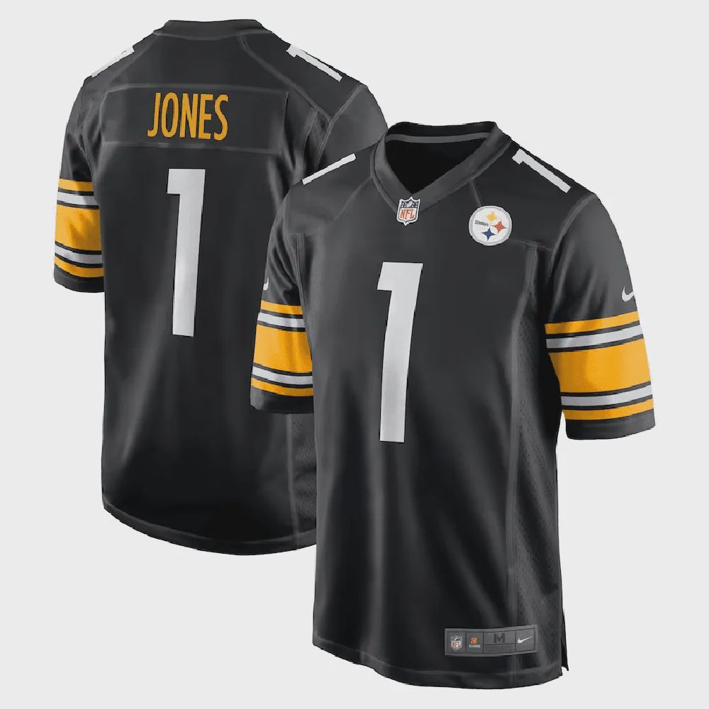 Broderick Jones Pittsburgh Steelers 2023 NFL Draft First Round Pick Game Jersey – Black