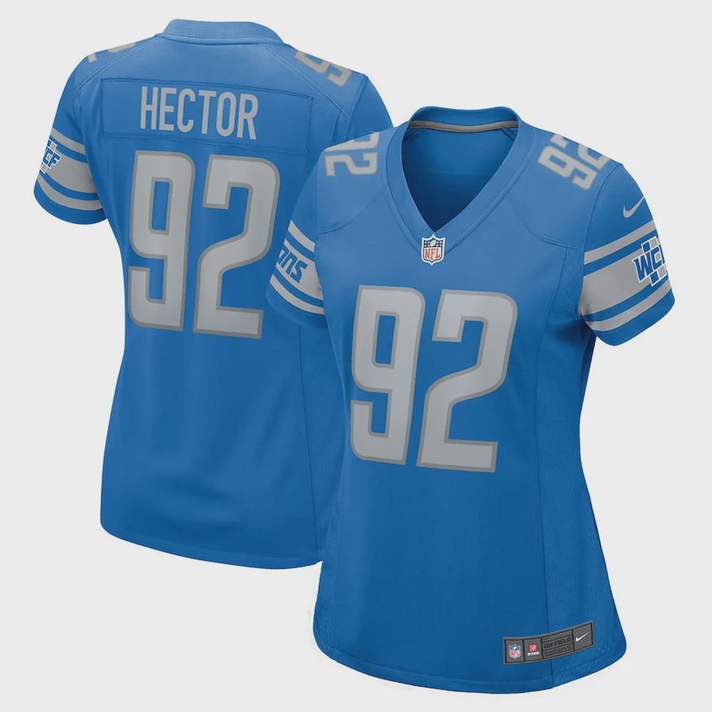 Bruce Hector Detroit Lions Women’s Player Game Jersey – Blue