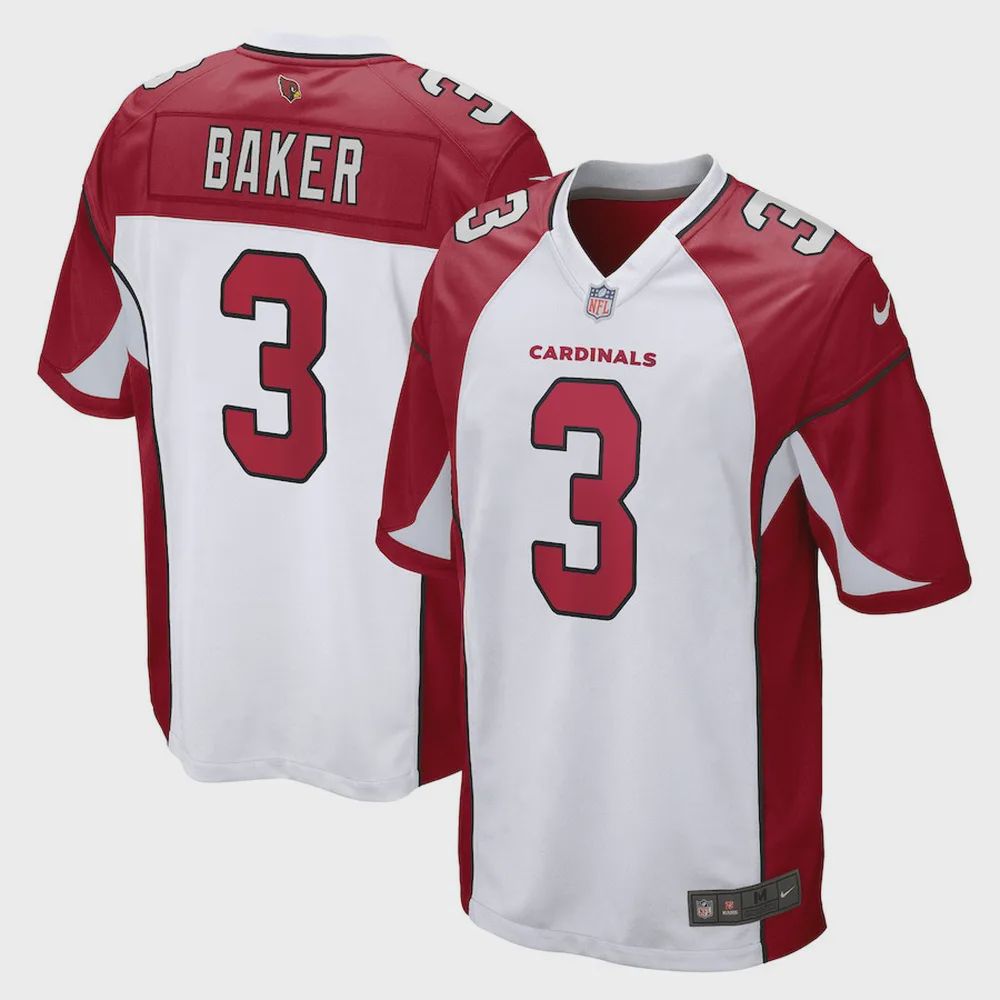 Budda Baker 3 Arizona Cardinals Men Game Jersey – White