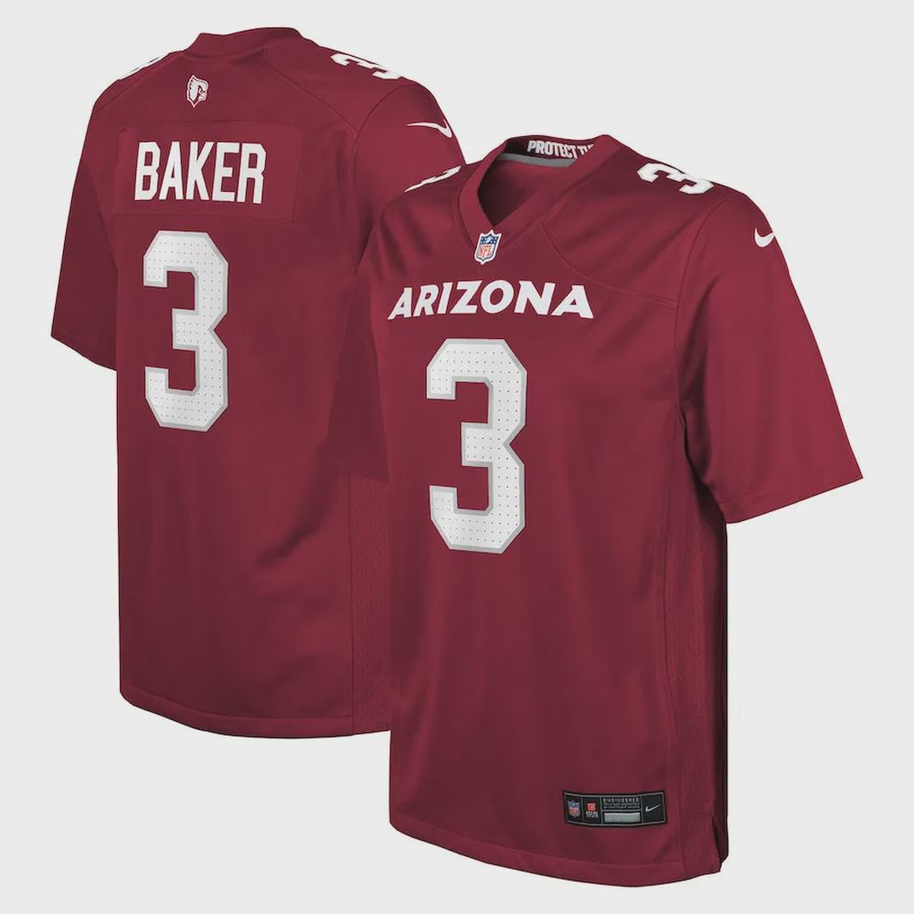 Budda Baker 3 Arizona Cardinals YOUTH Game Jersey – Cardinal