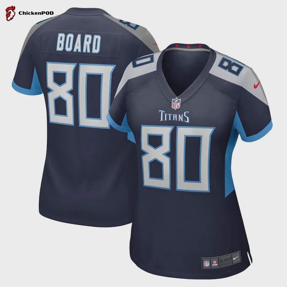 C. Board Tennessee Titans Women’s Home Game Player Jersey – Navy