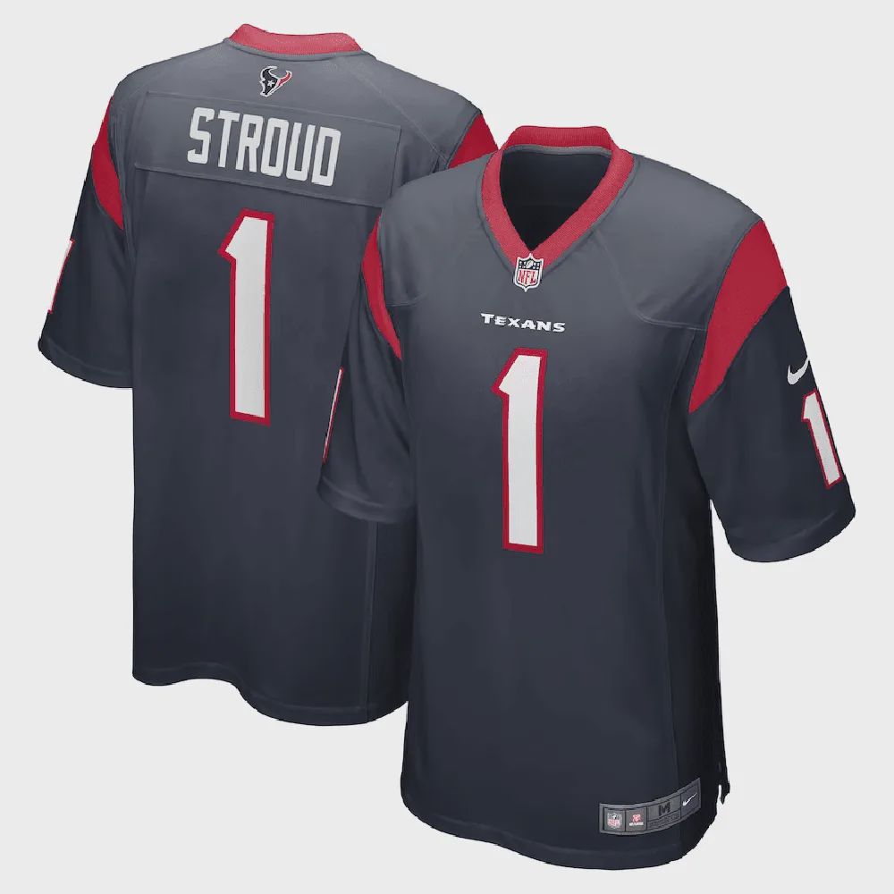 C. Stroud Houston Texans 2023 NFL Draft First Round Pick Game Jersey – Navy