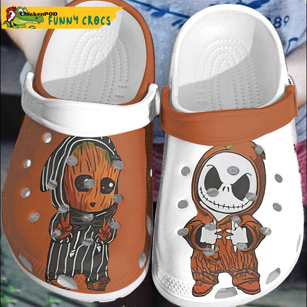 Personalized Eagles Horror Friends Halloween Crocs-Slippers Gift