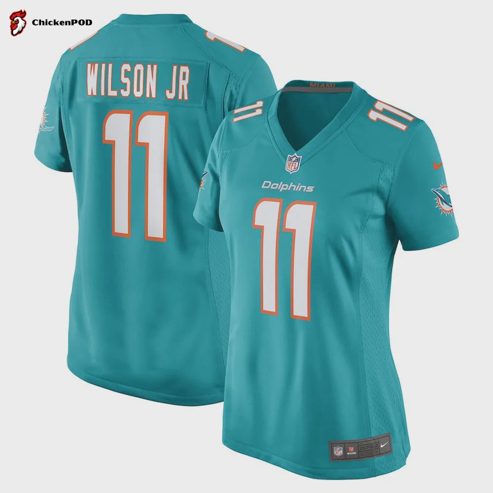 Cedrick Wilson Jr. Miami Dolphins Women’s Game Player Jersey – Aqua