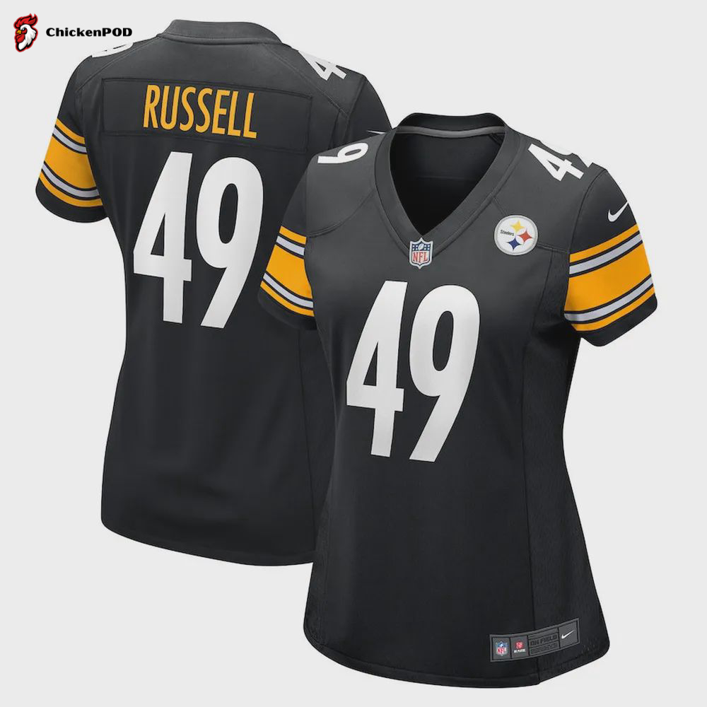 Chapelle Russell Pittsburgh Steelers Women’s Game Player Jersey – Black