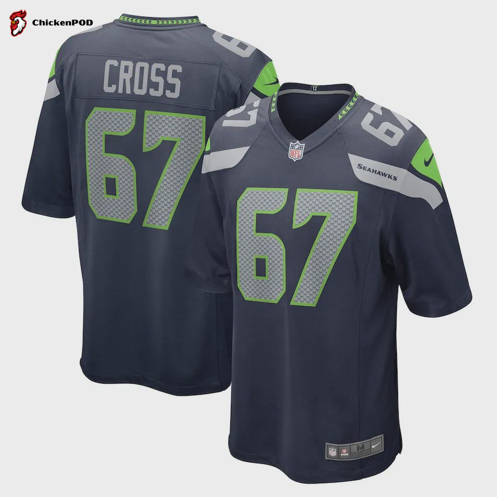 Charles Cross 67 Seattle Seahawks 2022 Draft First Round Pick Game Jersey In College Navy