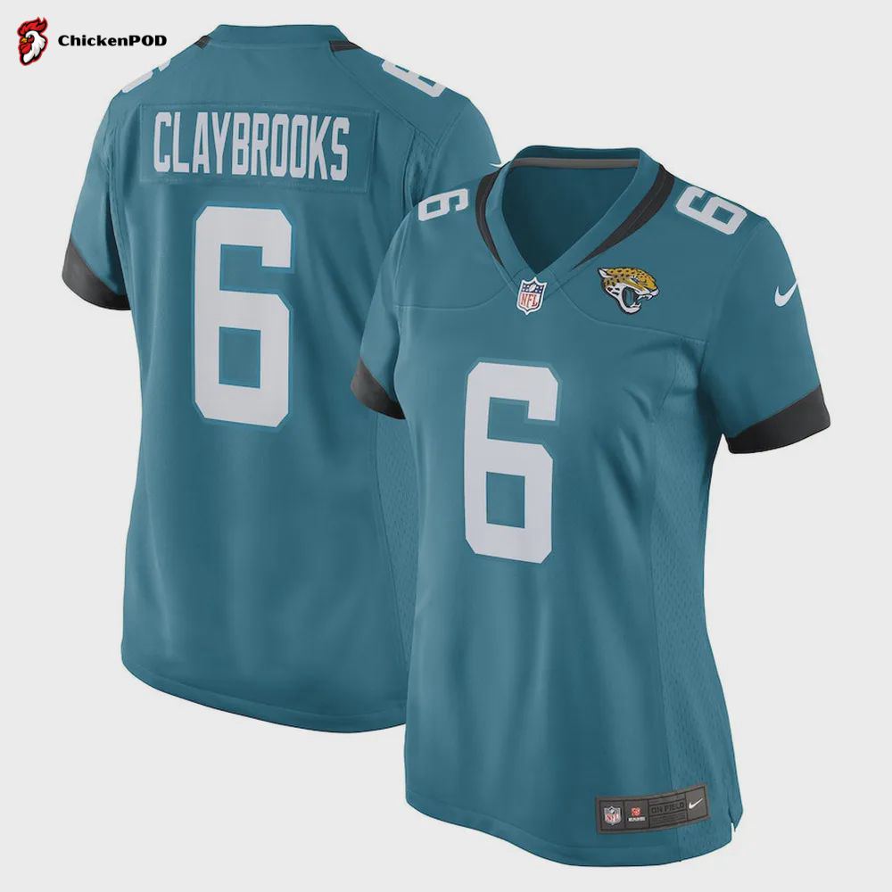 Chris Claybrooks Jacksonville Jaguars Women’s Game Player Jersey – Teal