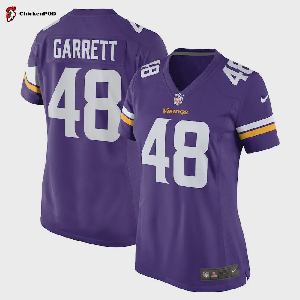 Chris Garrett Minnesota Vikings Women’s Home Game Player Jersey – Purple