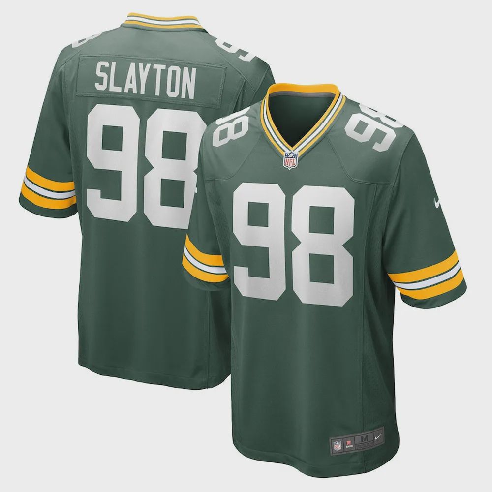 Chris Slayton Green Bay Packers Game Player Jersey – Green