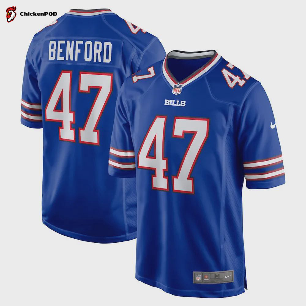 Christian Benford 47 Buffalo Bills Game Jersey – Royal