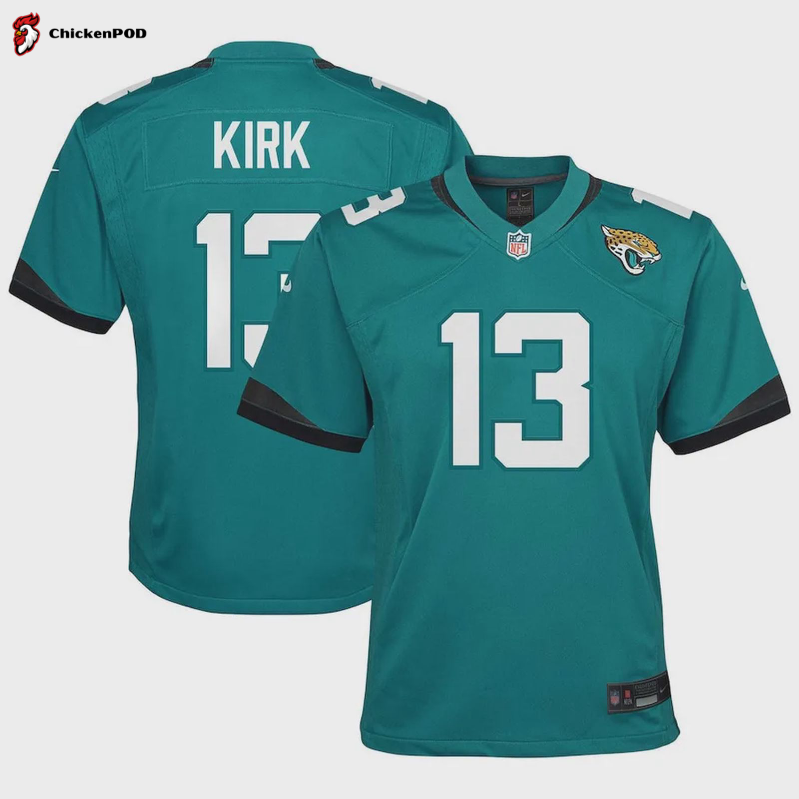 Christian Kirk 13 Jacksonville Jaguars YOUTH Game Jersey – Teal