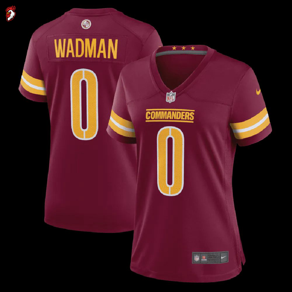 Colby Wadman 0 Washington Commanders Women’s Game Jersey – Burgundy