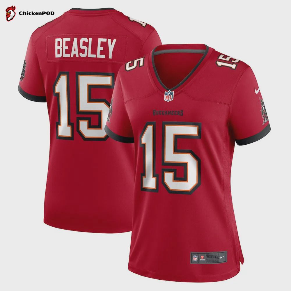 Cole Beasley 15 Tampa Bay Buccaneers Women’s Game Player Jersey – Red