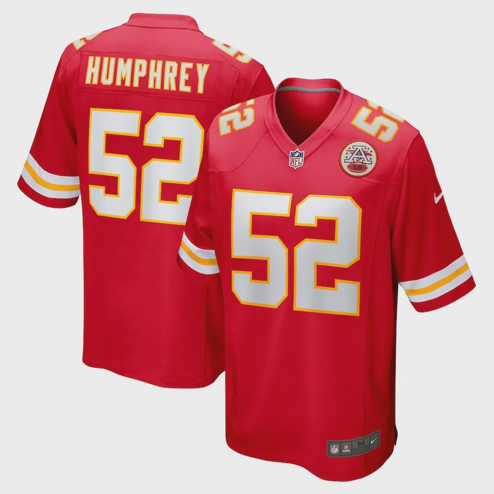 Creed Humphrey 52 Kansas City Chiefs Game Jersey – Red