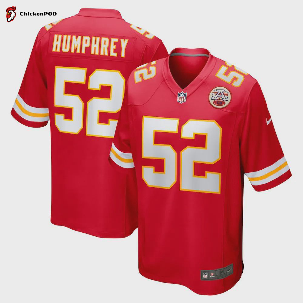 Creed Humphrey 52 Kansas City Chiefs Game Jersey – Red