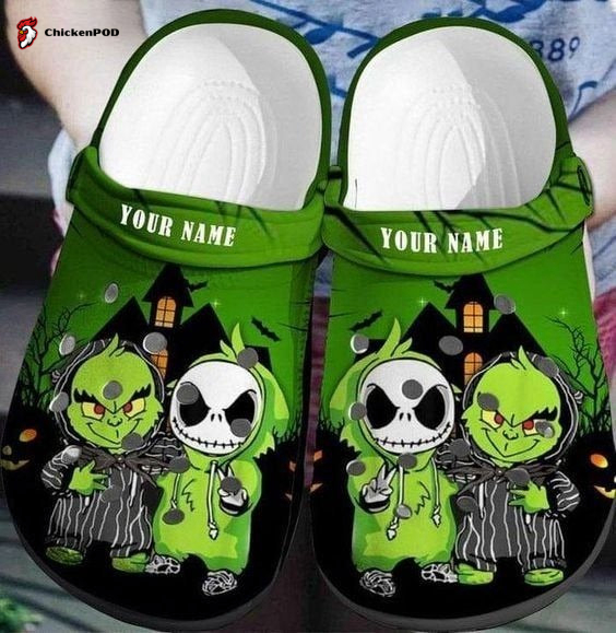 Croc Shoes – Clog Shoes Halloween Gifts Jack Skellington Disney Cartoon Adults