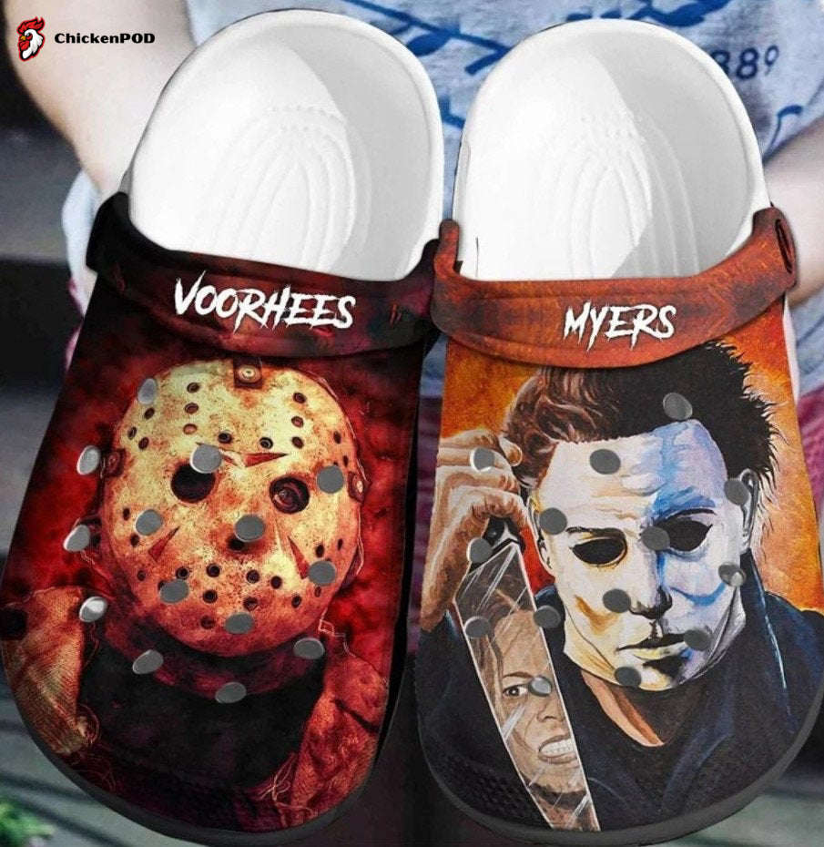 Croc Shoes – Clog Shoes Halloween Horror Movie Characters Dutch Bros Coffee Adults