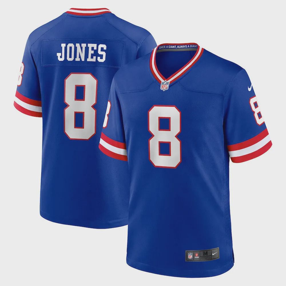 Daniel Jones New York Giants Classic Player Game Jersey – Royal